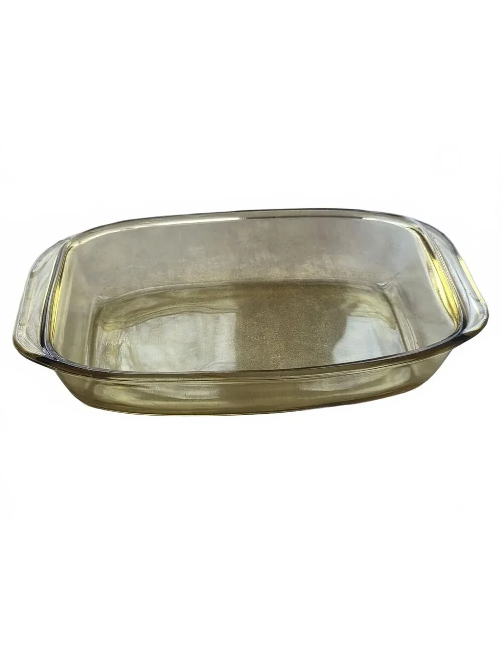 Vintage Dynaware Pyr-O-Rey Amber Glass Baking Dish Mexico 20